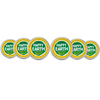6X Happy Earth 100% Natuurlijke Deodorant Balm Jasmine Ho Wood 45 gr