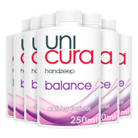 6X Unicura Antibacteriële Handzeep Navulling Balance 250 ml