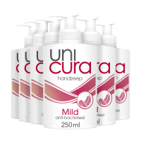 6X Unicura Antibacteriële Handzeep Mild 250 ml