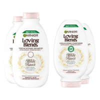 Garnier Loving Blends Milde Haver   Shampoo 2x 300 ml & Conditioner 2x 300 ml   Pakket
