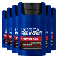 6X L'Oréal Men Expert Power Age Revitaliserende 24H Gezichtscrème 50 ml