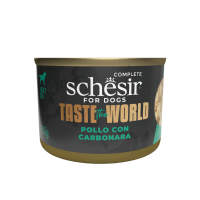 8X Schesir Taste The World Hond Kip & Carbonara 150 gr