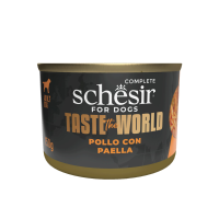 8X Schesir Taste The World Hond Kip & Paella 150 gr