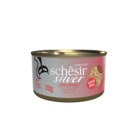 12X Schesir Silver Cat Bouillon Kip & Eend 70 gr