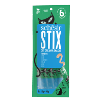 12X Schesir Kattensnack Stix Tonijn & Makreel 6 x 15 gr