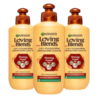 3X Garnier Loving Blends Honing Goud Leave in Crème 200 ml