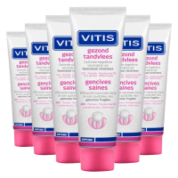 6X Vitis Tandpasta Gezond Tandvlees 75 ml