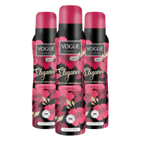 3X Vogue Parfum Deodorant Elegance 150 ml