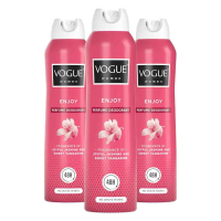 3X Vogue Women Parfum Deodorant Enjoy 150 ml