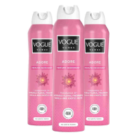 3X Vogue Women Parfum Deodorant Adore 150 ml