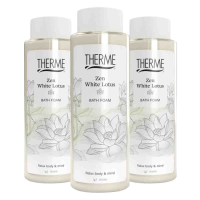3X Therme Zen White Lotus Badschuim 500 ml
