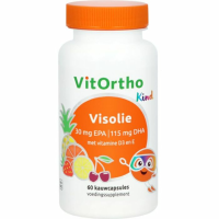 2X Vitortho Visolie 30 mg EPA   115 mg DHA Kind 60 kauwtabletten