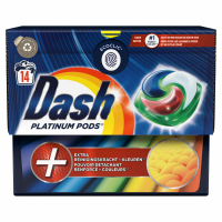 2E halve prijs: Dash Wascapsules Platinum Pods+ Kleur 14 stuks