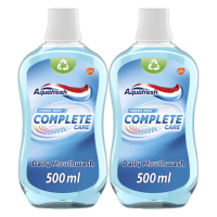 2X Aquafresh Mondwater Complete Care 500 ml