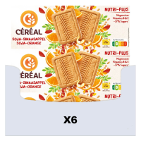 6X Céréal Koekjes Soja Sinaasappel 280 gr