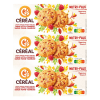 3X Céréal Koekjes Appel Framboos 138 gr