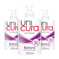 3X Unicura Antibacteriële Handzeep Balance 250 ml
