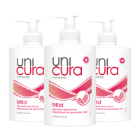 3X Unicura Antibacteriële Handzeep Mild 250 ml