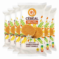 6X Céréal Galettes Vanillesmaak 175 gr