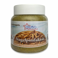 12X Vogelpindakaas Meelwormen (pot) 360 gr