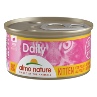 24X Almo Nature Daily Menu Kattenvoer Nat Kitten Mousse Kip 85 gr