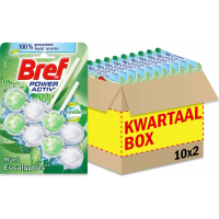 10X Bref Toiletblok Power Activ Pro Nature Munt Eucalyptus 2 stuks