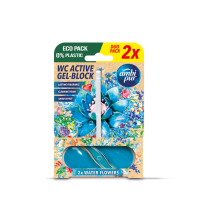 1+1 Gratis: Ambi Pur Toiletblok Water & Bloemen 2 stuks
