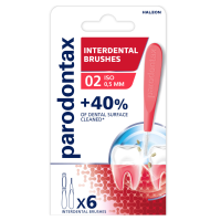 12X Parodontax Interdentale Ragers 0,5mm ISO 2 met Dop 6 stuks
