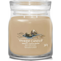 Yankee Candle Geurkaars Medium Jar Amber & Sandalwood 368 gr