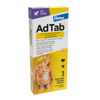 AdTab Anti Vlo en Teek Kauwtabletten Kat 0,5 2,0 kg 3 tabletten