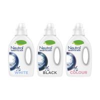 Neutral 0% Vloeibaar Wasmiddel Wit + Zwart + Kleur Pakket