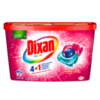 Dixan Wasmiddelcapsules Gekleurde Was   15 Wasbeurten 4+1 Power Caps 15 stuks