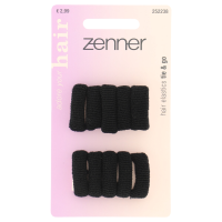 6X Zenner Elastieken Rollup Zwart 10 stuks