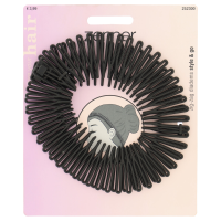 Zenner Diadeem Zig Zag Zwart 2 stuks