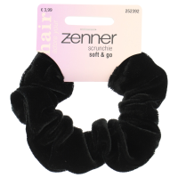 3X Zenner Scrunchie Velvet Zwart