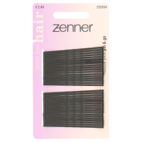 3X Zenner Schuifspeldjes Zwart, 5cm 36 stuks