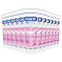 12X Oral B Tandpasta 3DWhite Advanced Luxe Glamorous White 75 ml
