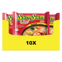 10X Yum Yum Noodles Soep Pak Garnalen 60 gr
