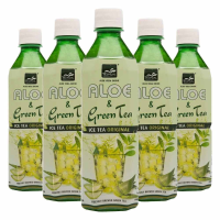 5X Tropical Aloe Vera Drink Green Tea Natural 500 ml