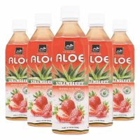 5X Tropical Aloe Vera Drink Aardbei 500 ml