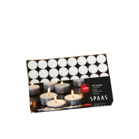 SPAAS Theelichten Wit 8 Branduren 120 stuks