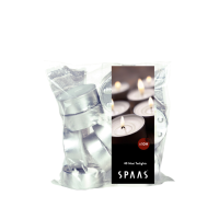 SPAAS Theelichten Maxi Wit 10 Branduren 40 stuks