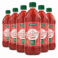 6X Slimpie Siroop Bloedsinaasappel Grapefruit 650 ml