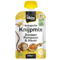 De Kleine Keuken Biologische Knijpmix Banaan, Pompoen & Haver 100 gr