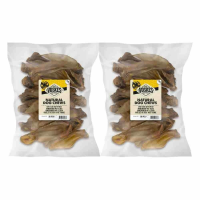 2X Voskes Hondensnacks Runderoren met Vlees 20 stuks