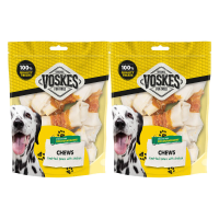 2X Voskes Hondensnacks Blanke Kauwknopen Met Kip 10 stuks