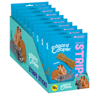 10X Edgard & Cooper Adult Strips Zalm & Kip 75 gr