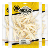 3X Voskes Hondensnacks Gepofte Kippenpoten 300 gr