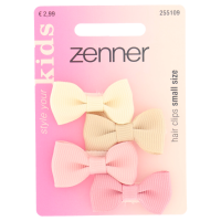 3X Zenner Kids Haarclip Strik Baby 4 stuks