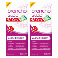2X Bronchostop Max 8 in 1 Hoestdrank 120 ml